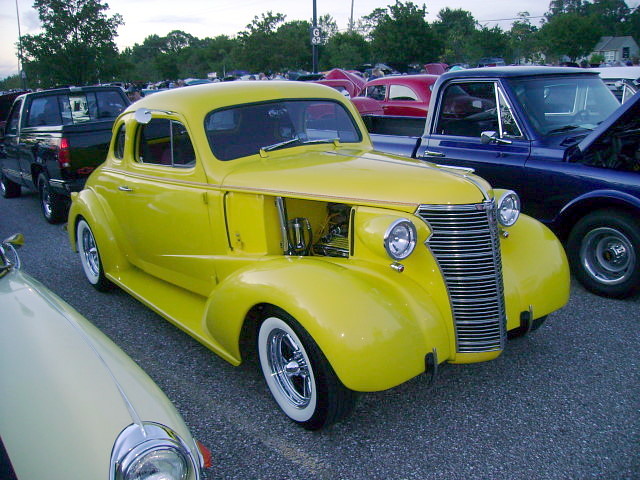 1938 Chevy Coupe I think the wide whitewalls really work with the bright