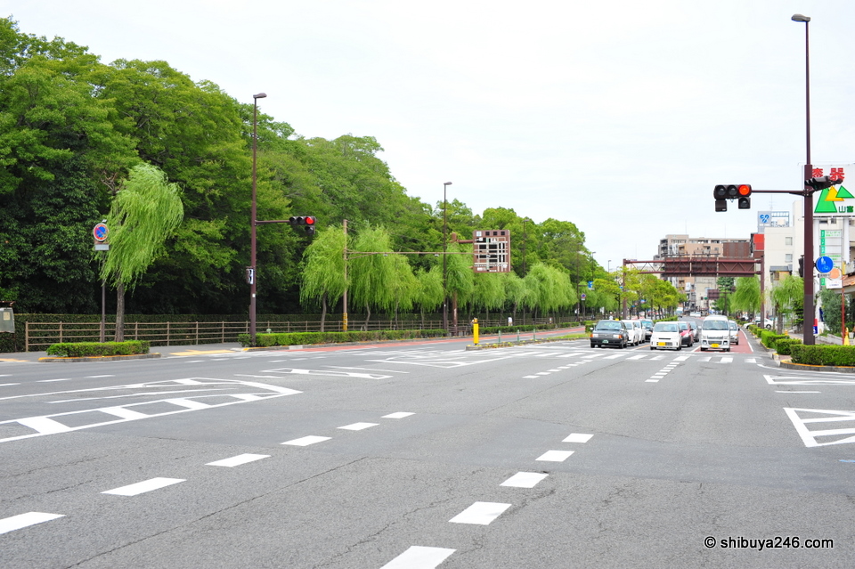 The greenery of Ritsurin Park and the wide open roads of Takamatsu