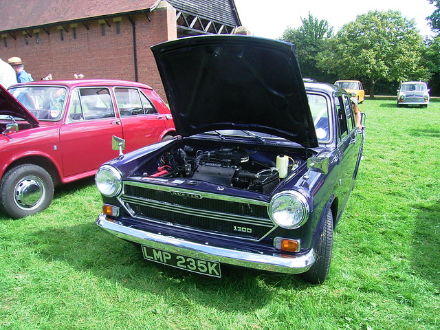 Austin 1300 mk3 Before with black and silver numberplates