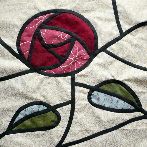 Glasgow Rose Stained Glass Patchwork