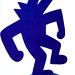 Keith Haring- Untitled, 1985 Painted Steel 19 x 52 x 30 inches 