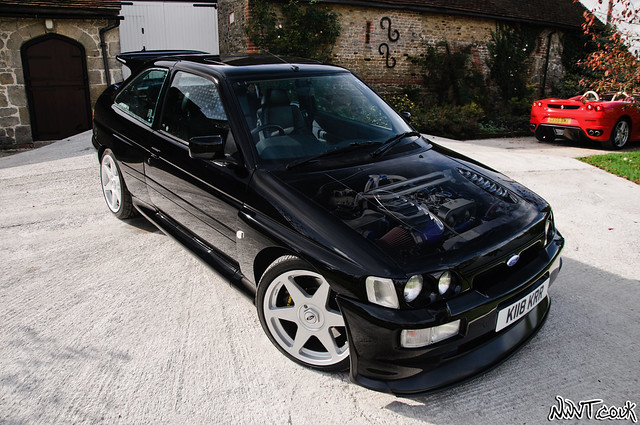Dons Stable Shoot Black Ford Escort RS Cosworth Tweaked By Graham Goode 