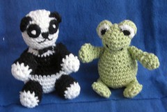 Panda and frog