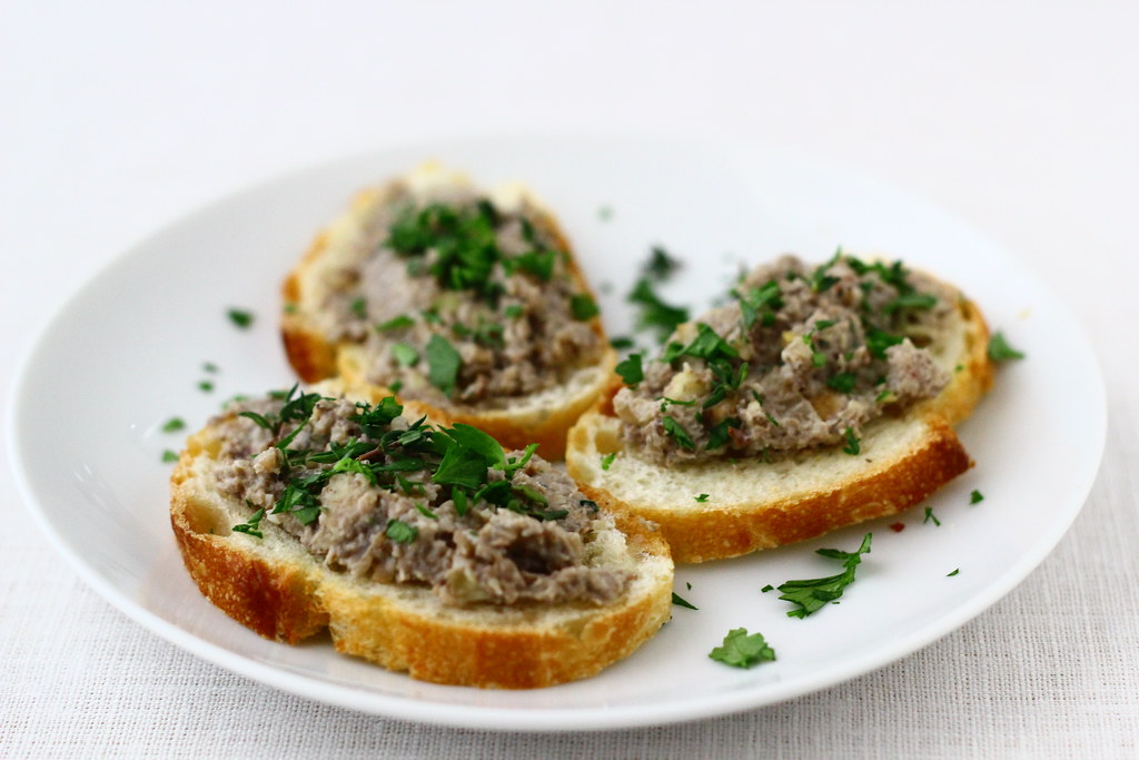 Mushroom + Chestnut Pate with Goat Cheese
