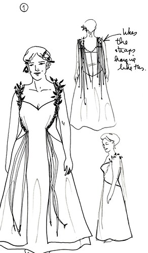 fashion design sketches dresses