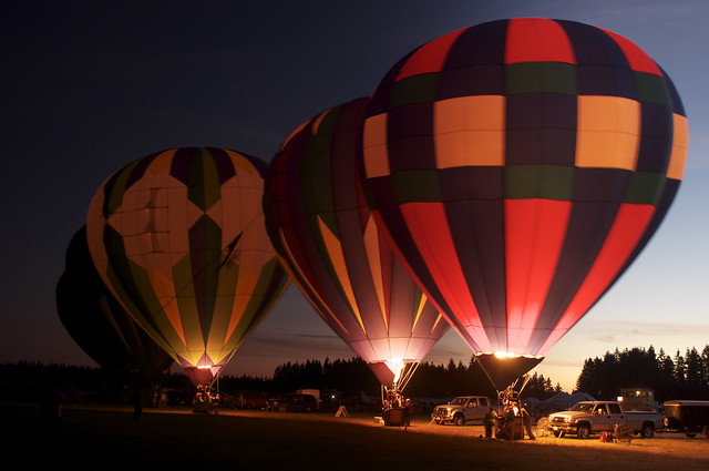 2010 Hot Air Balloon Glow At Arlington Fly - IN