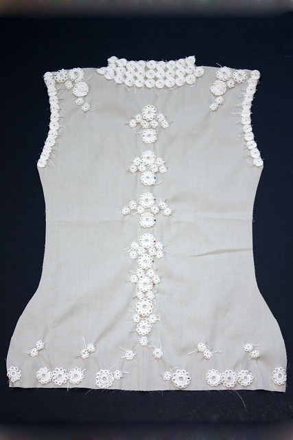 Irish Crochet Wedding Dress Progress Wedding dress progress