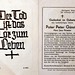 Totenzettel GÃ¼nster, Peter Pater â  21.08.1948