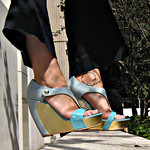 velvet angels shoes+mint and gold wedges