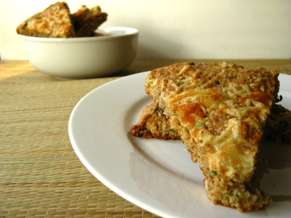 Savory Scallion and Cheddar Cheese Scones