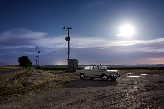 BMW 1602 in the moonlight by Amaury AML