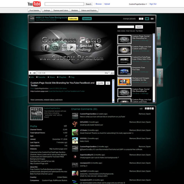 Premium YouTube Background Teal Download it now CLICK HERE