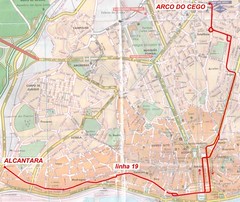 Trams de Lisbonne (Plans des Lignes) (Portugal)
