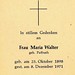 Totenzettel Walter, Maria geb. Paffrath â  08.12.1971