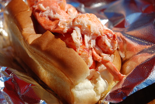 lobster roll at Sprague's in Wiscasset (the Red's Eats line was too long)