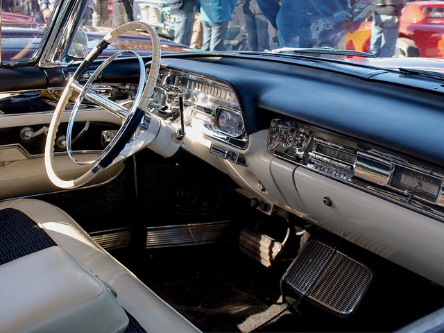The interior of a 57 Cadillac Fleetwood