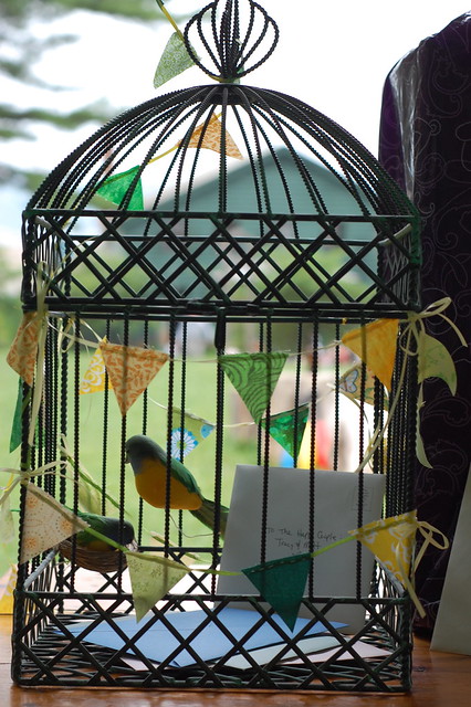 Birdcage Card Holder From Tracy's DIY Wedding see more at
