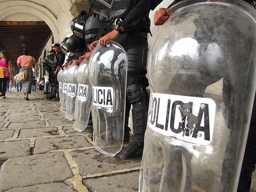 Antiriot Police at the Palacio del Ayuntamiento