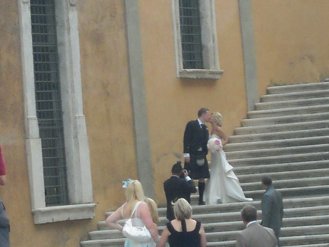 Pictures of Wedding Parties that we saw throughout Rome
