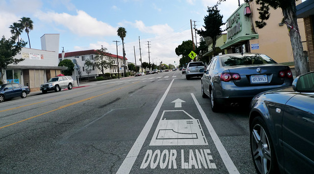 Santa Monica Door Lane / Bike Lane
