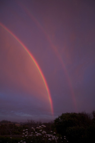 Test iPhone Flickr App to upload Alexander's dark band Double Rainbow
