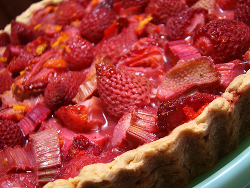 Rhubarbed Strawberry Daiquiri Tart Plated