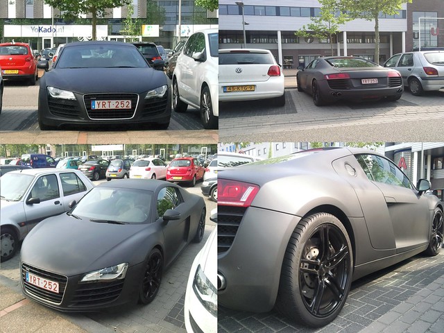 spotted this matte black r8