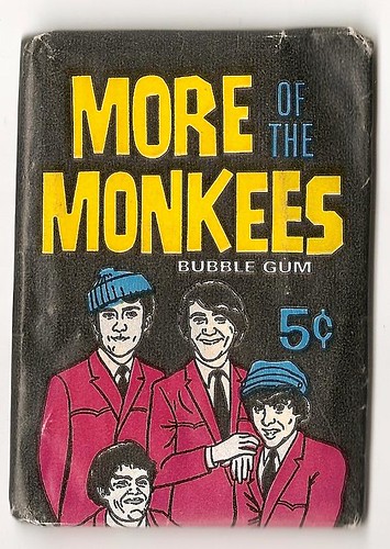 front of monkees sealed bubblegum cards