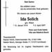 Totenzettel Solich, Ida geb. Weber â  06.04.2007