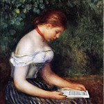 The Kindle Reader (A Young Girl Seated), after Renoir