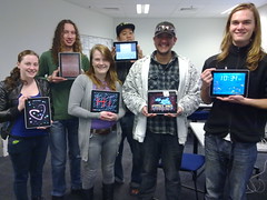 Music students with iPads