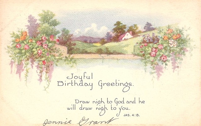 Greetings - Happy Birthday with Bible Verse, 1924 | Joyful B ...