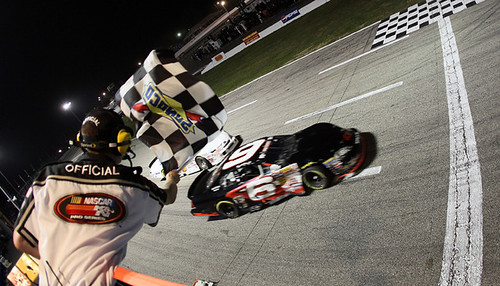 A Battered No. 6 takes the Checkers
