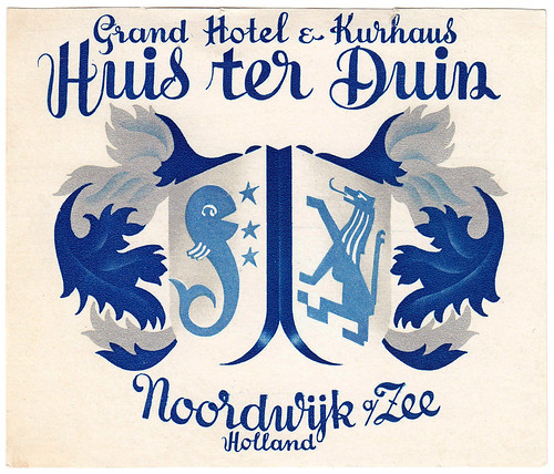 Olanda - Noordwijk - Grand Hotel Kurhaus 02 by Luggage Labels by b-effe