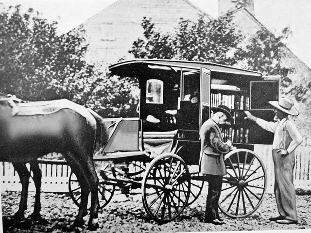 Bookmobile horse and cart Washington D.C.