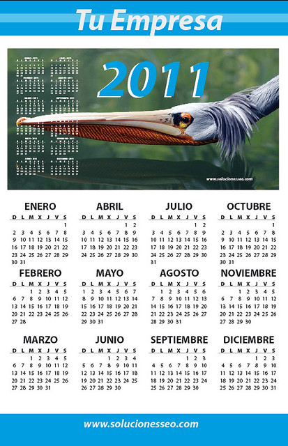 Calendario 2011 en vectores puedes utilizarlo para fines comerciales o