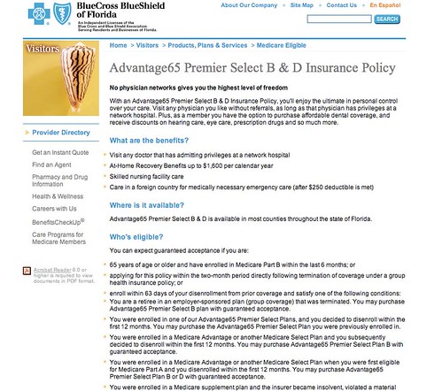 Medical Insurance Website by Left Brain Agency