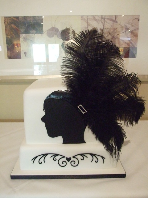 Art Deco Wedding Cake Loved this design although it really wasn 39t easy to