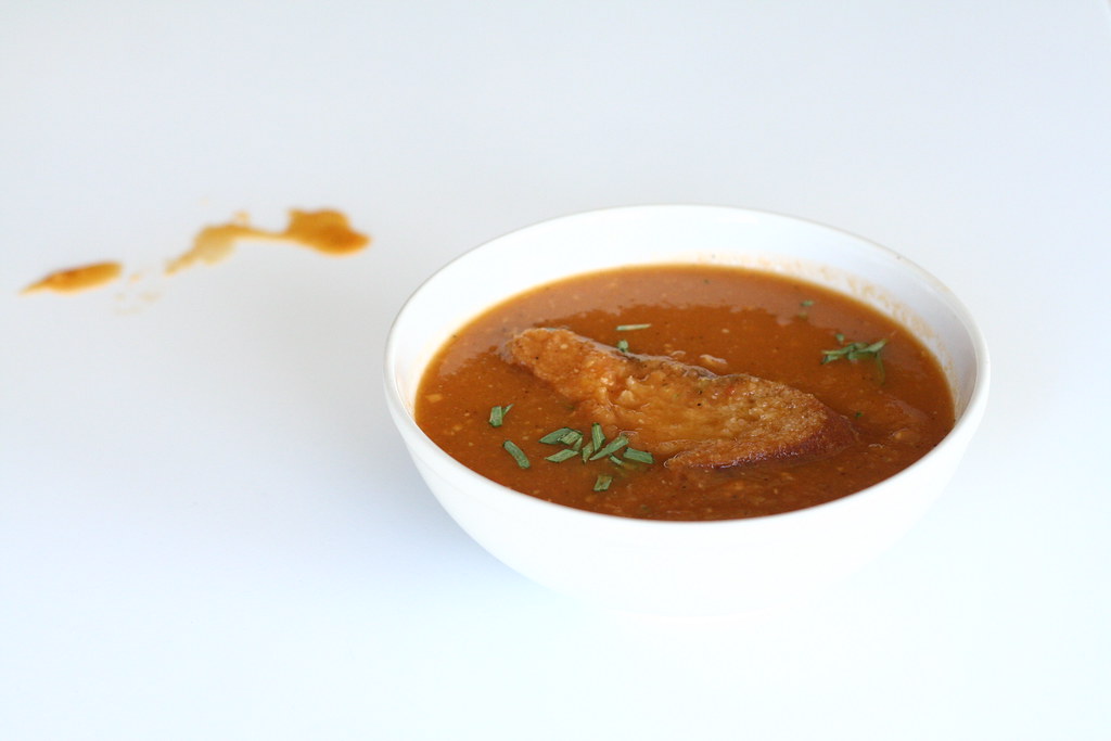 Roasted Tomato Soup with Tarragon