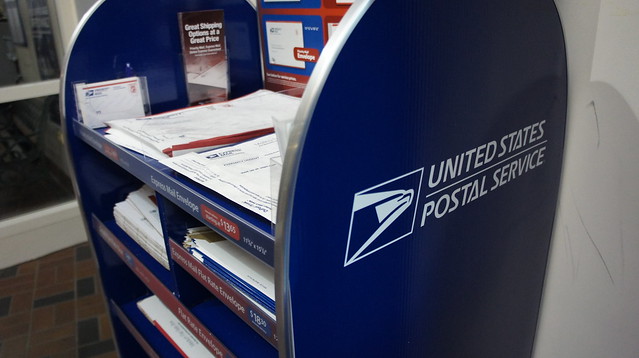 New packaging display at the United States Postal Service