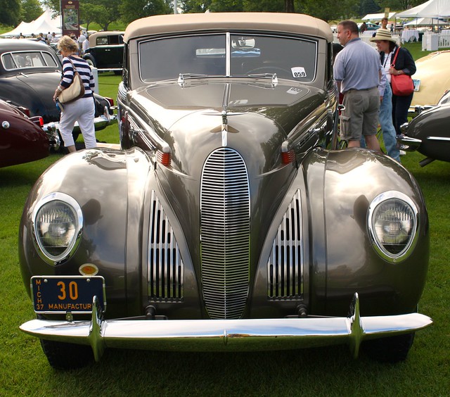 1938 Lincoln K Lebaron convertible sedan
