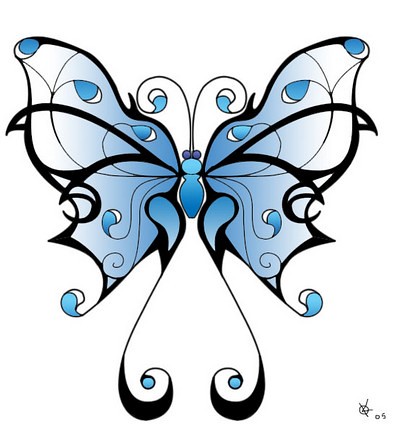 Butterfly tattoo flash 