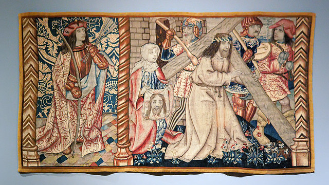 Tapestry of the Way of the Cross with Saint Veronica, at the Saint Louis Art Museum