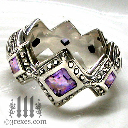 Renaissance wedding ring purple amethyst I was inspired by Royal Crowns for 