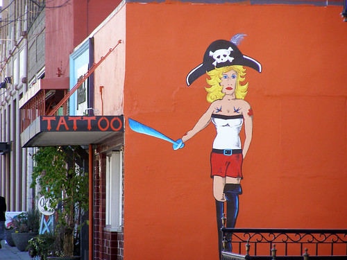 related wallpaper for the tattoo'd pirate