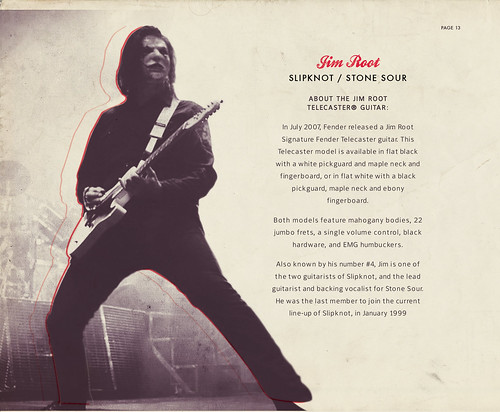 Jim Root, Fender booklet (2010)