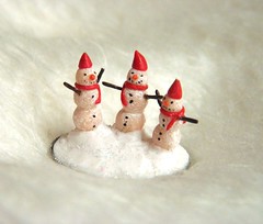 Marzipan Snowmen