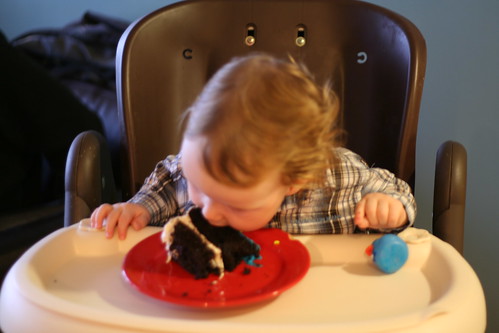 Henry eating cake