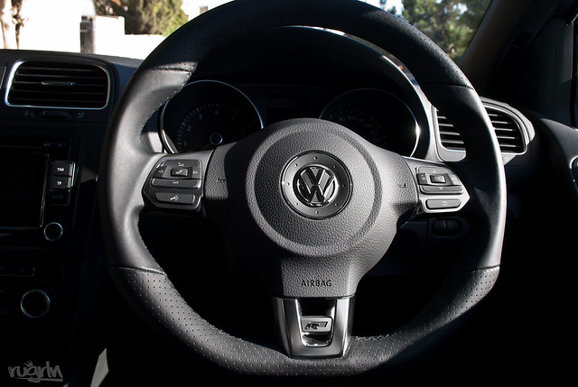 Steering Wheel VW Golf Mk VI RLine Shot with Nikon D3000