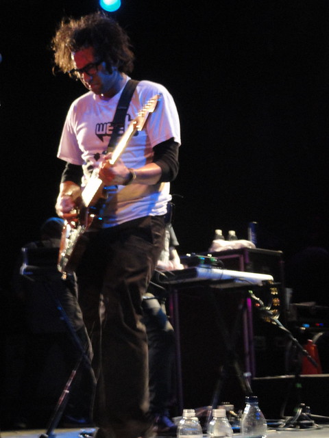 Motion City Soundtrack's Justin Pierre performing at Warehouse Live in